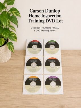Carson Dunlop Home Inspection Training DVD Lot Electrical‎ Plumbing HVAC 2007